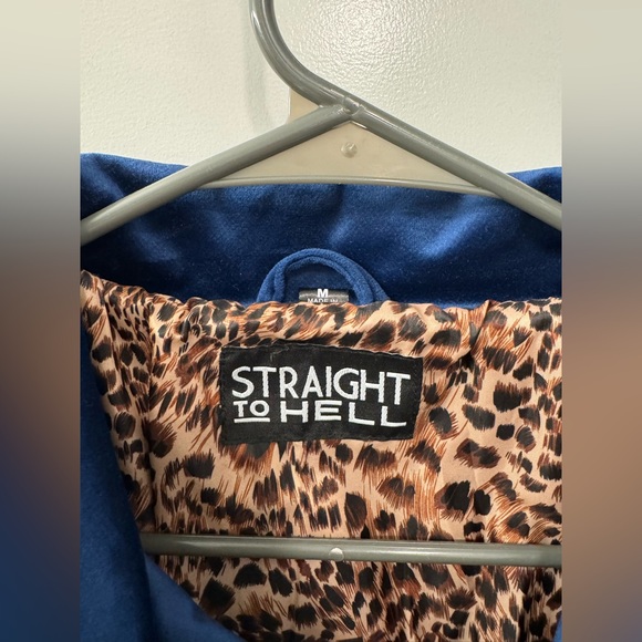 Straight To Hell, Blue Velvet Western Jacket, Size Medium - Picture 2 of 4